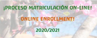 Abierto periodo de matriculación 2020/21